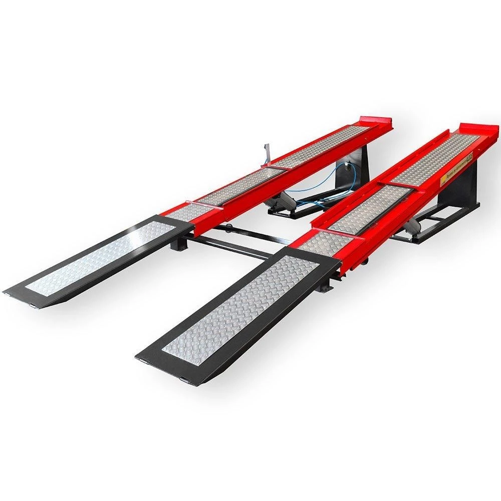 Rampa para Alinhamento Pneumática 4000Kg Vermelha JM-6402